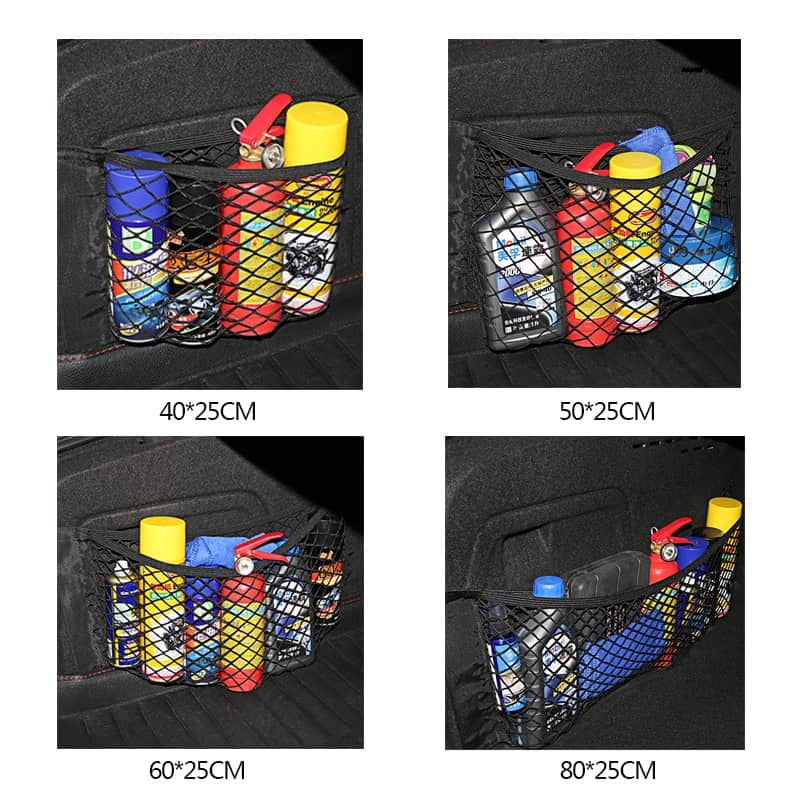 Car Back Rear Mesh Trunk Seat Elastic String Net Magic Sticker Universal Storage Bag Pocket Cage Auto Organizer Seat Back Bag Car Back Rear Mesh Trunk Seat Elastic String Net Magic Sticker Universal Storage Bag Pocket Cage Auto Organizer Seat Back Bag