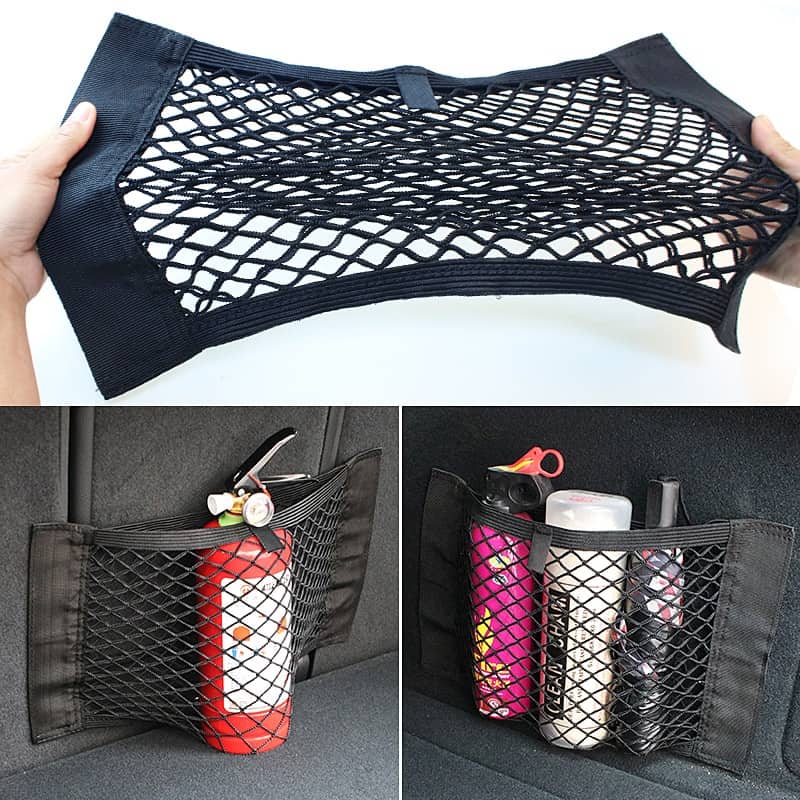 Car Back Rear Mesh Trunk Seat Elastic String Net Magic Sticker Universal Storage Bag Pocket Cage Auto Organizer Seat Back Bag Car Back Rear Mesh Trunk Seat Elastic String Net Magic Sticker Universal Storage Bag Pocket Cage Auto Organizer Seat Back Bag