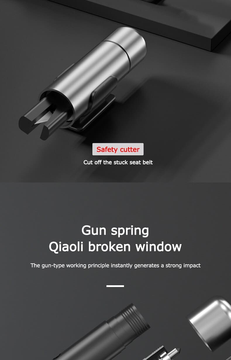 Car Safety Hammer Car Emergency Glass Window Breaker Seat Belt Cutter Life-Saving Escape Car Emergency Tool 1s broken Glass