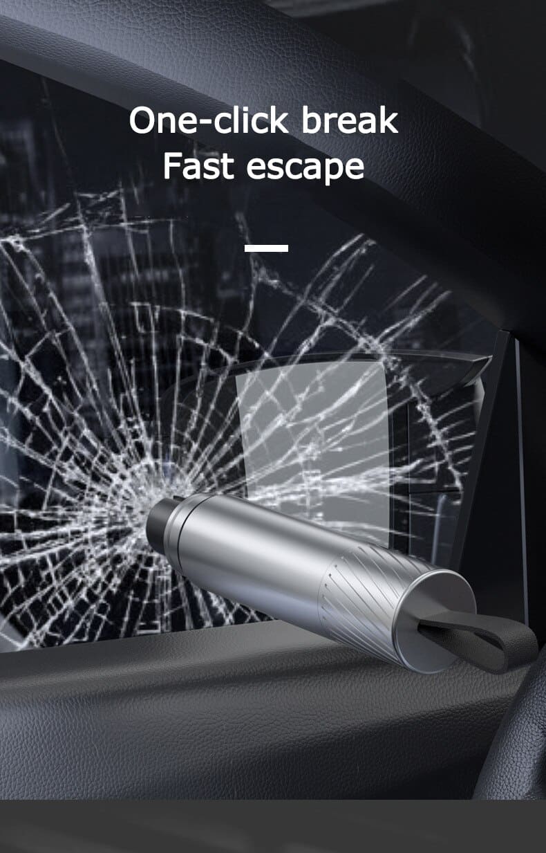 Car Safety Hammer Car Emergency Glass Window Breaker Seat Belt Cutter Life-Saving Escape Car Emergency Tool 1s broken Glass