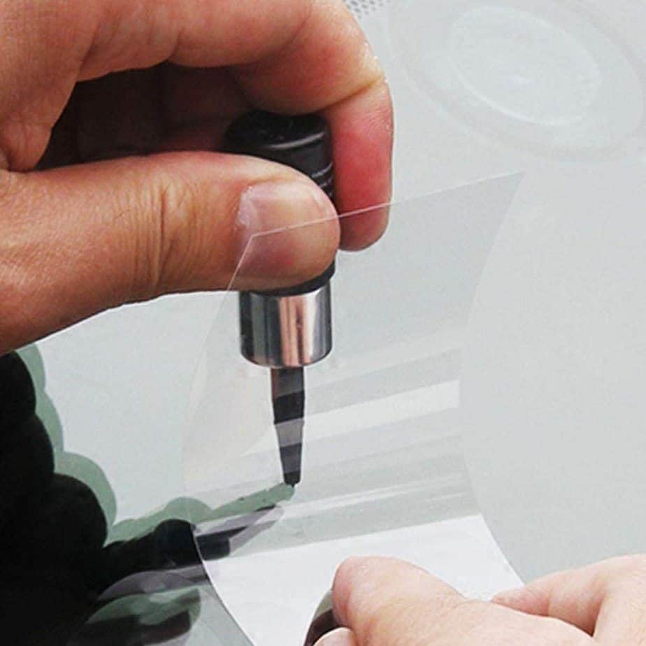 applying glass with a diy repair resin set