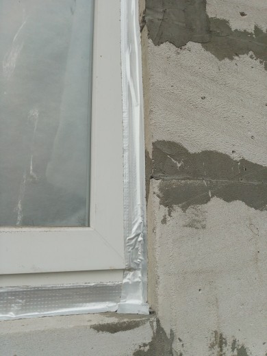 butyl tape used for insulation of a window