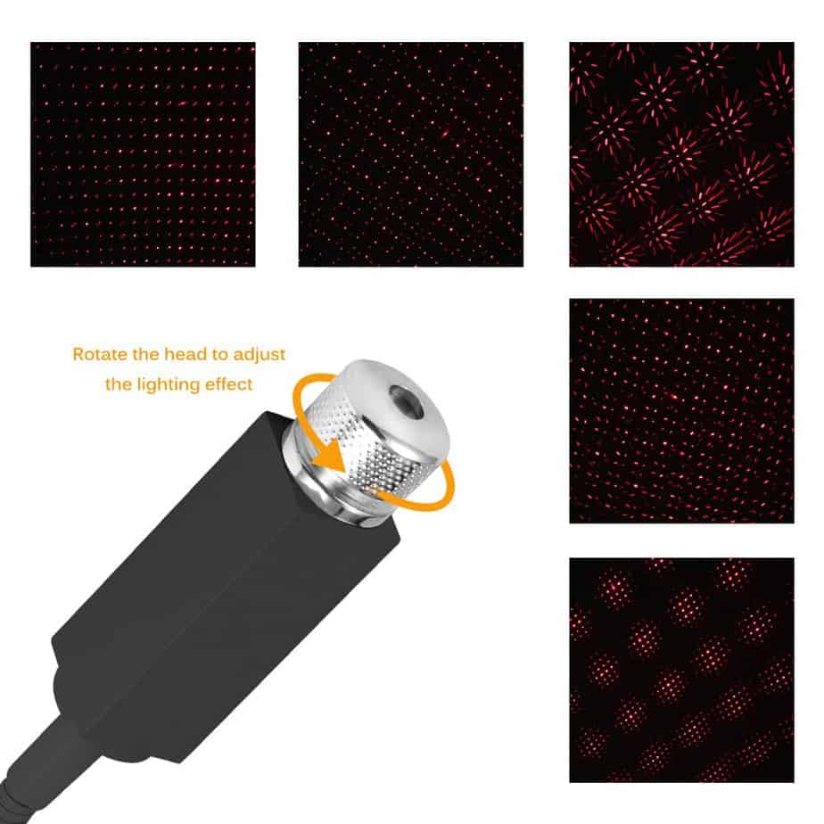 Onever Mini LED Car Roof Star Night Lights Projector Light Interior Ambient Atmosphere Galaxy Lamp Decoration Light USB Plug Onever Mini LED Car Roof Star Night Lights Projector Light Interior Ambient Atmosphere Galaxy Lamp Decoration Light USB Plug