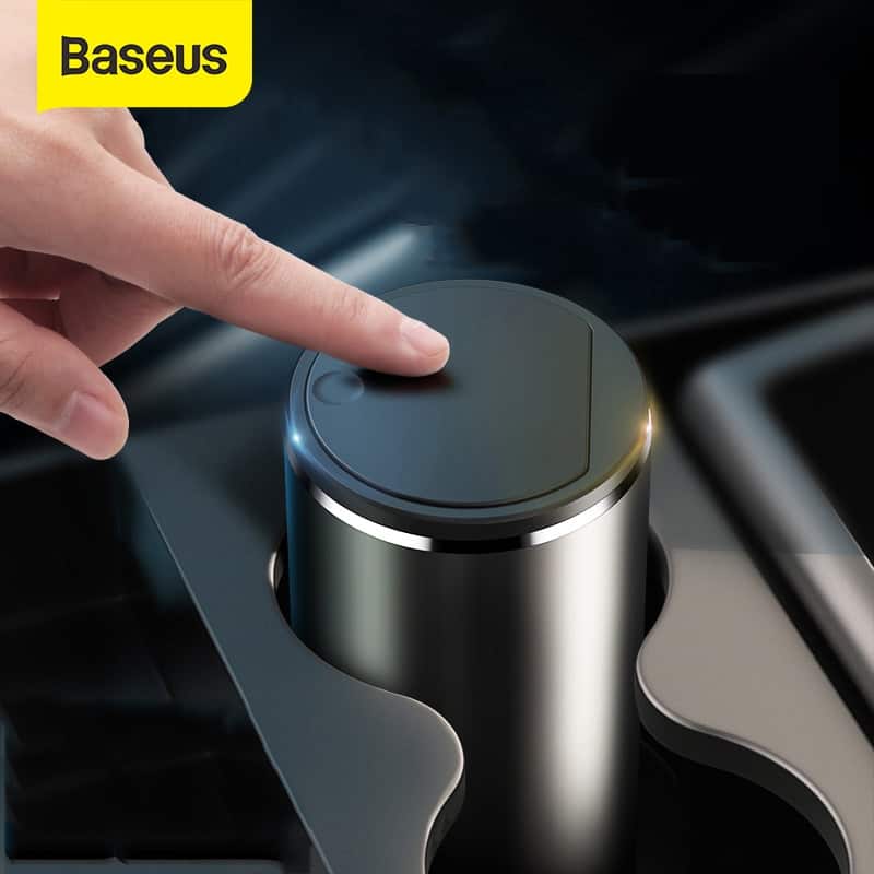 Baseus Alloy Car Trash Can Auto Organizer Storage Bag Car Garbage Bin Ashtray Dust Case Holder Auto Accessories Baseus Alloy Car Trash Can Auto Organizer Storage Bag Car Garbage Bin Ashtray Dust Case Holder Auto Accessories