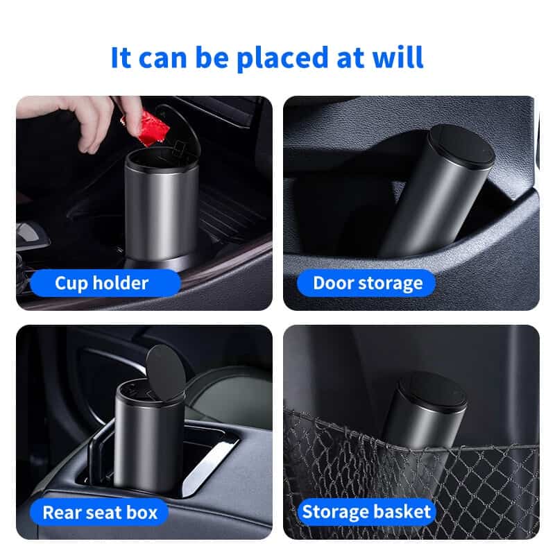 Baseus Alloy Car Trash Can Auto Organizer Storage Bag Car Garbage Bin Ashtray Dust Case Holder Auto Accessories Baseus Alloy Car Trash Can Auto Organizer Storage Bag Car Garbage Bin Ashtray Dust Case Holder Auto Accessories