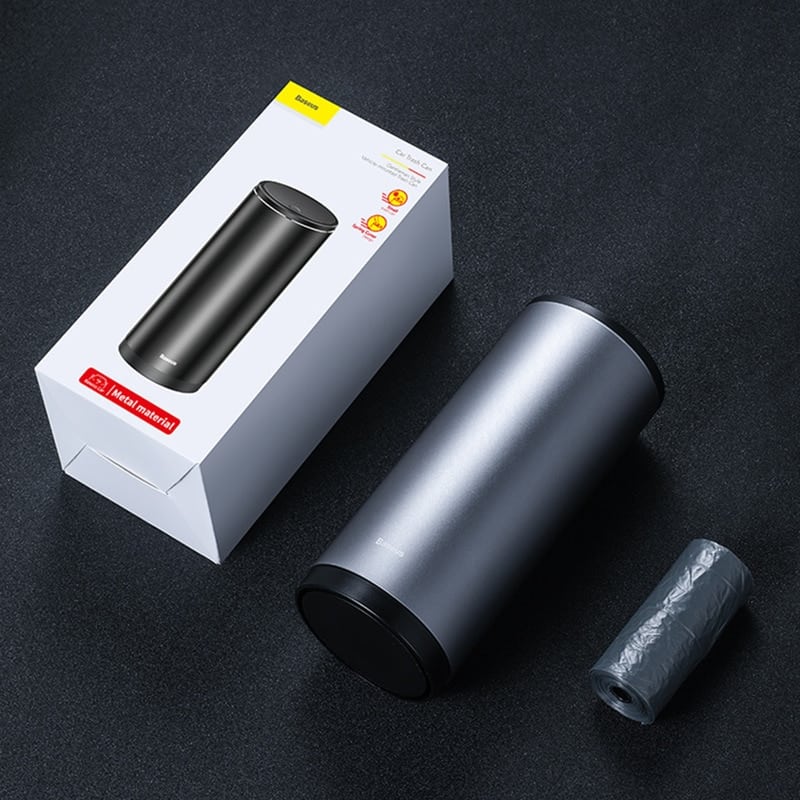 Baseus Alloy Car Trash Can Auto Organizer Storage Bag Car Garbage Bin Ashtray Dust Case Holder Auto Accessories Baseus Alloy Car Trash Can Auto Organizer Storage Bag Car Garbage Bin Ashtray Dust Case Holder Auto Accessories